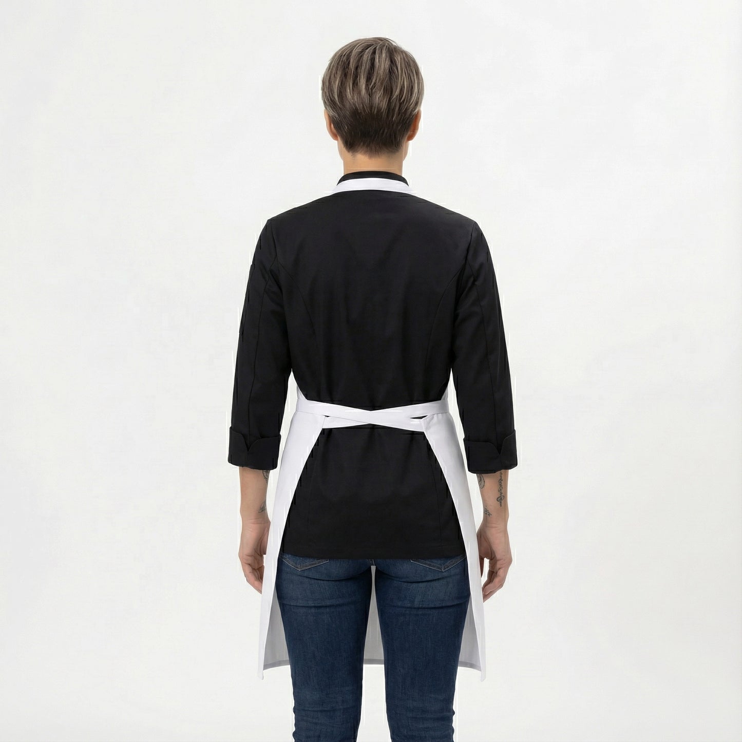 Classic Chef Apron Two Pockets - White