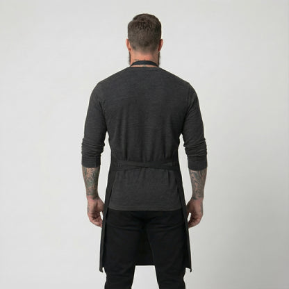 Classic Chef Apron Two Pockets - Black