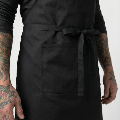 Classic Chef Apron Two Pockets - Black