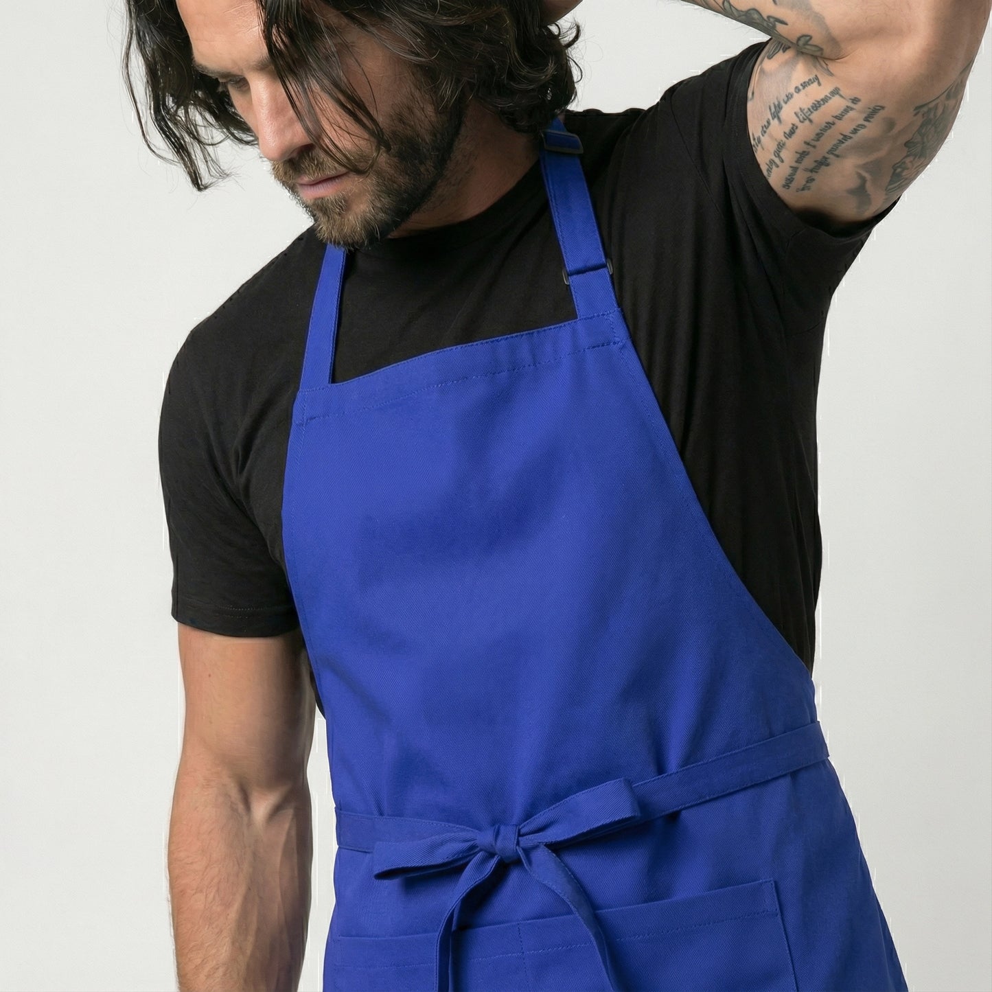 Classic Chef Apron Two Pockets - Royal Blue