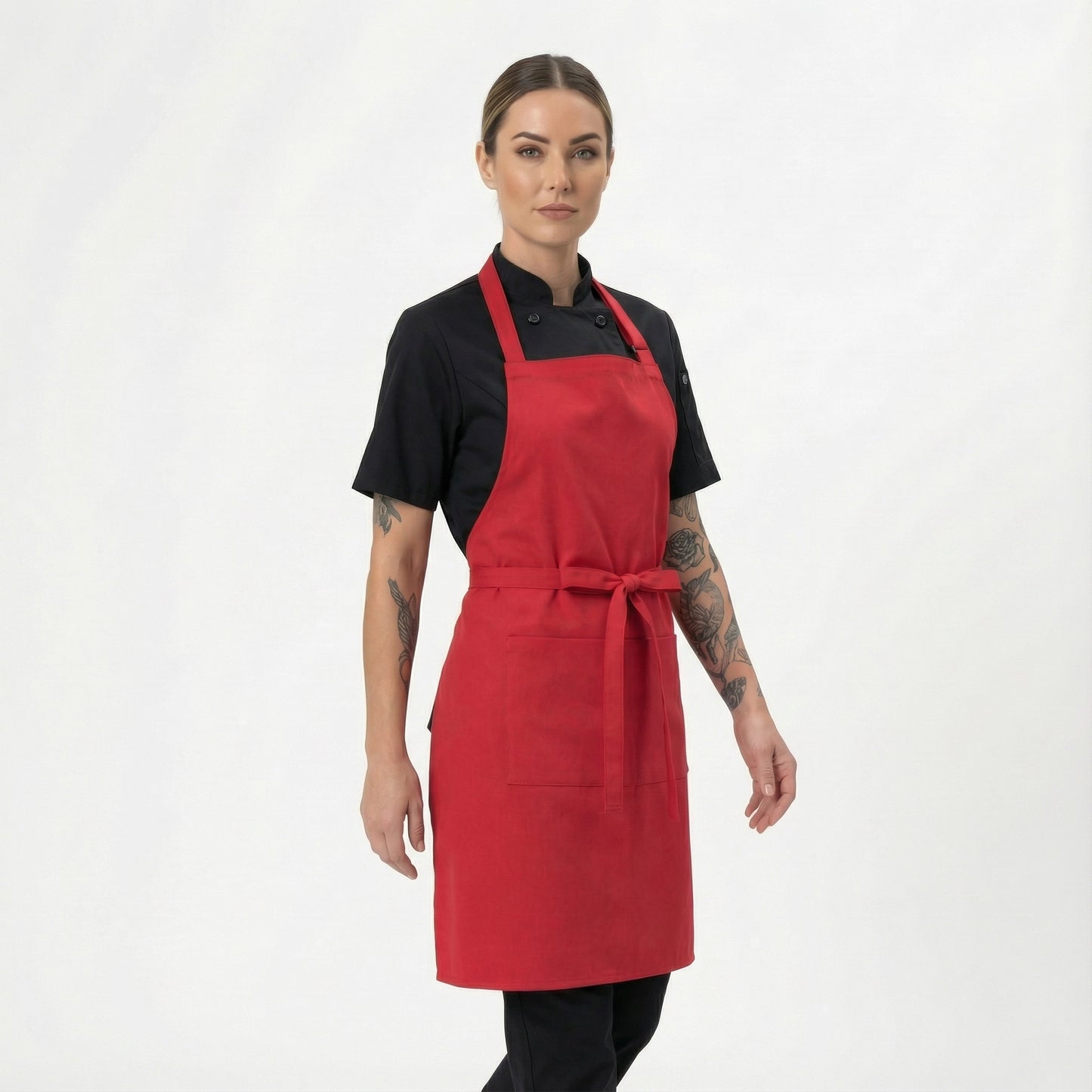 Classic Chef Apron Two Pockets - Red