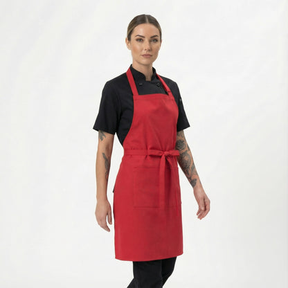 Classic Chef Apron Two Pockets - Red