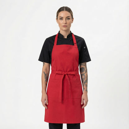Classic Chef Apron Two Pockets - Red