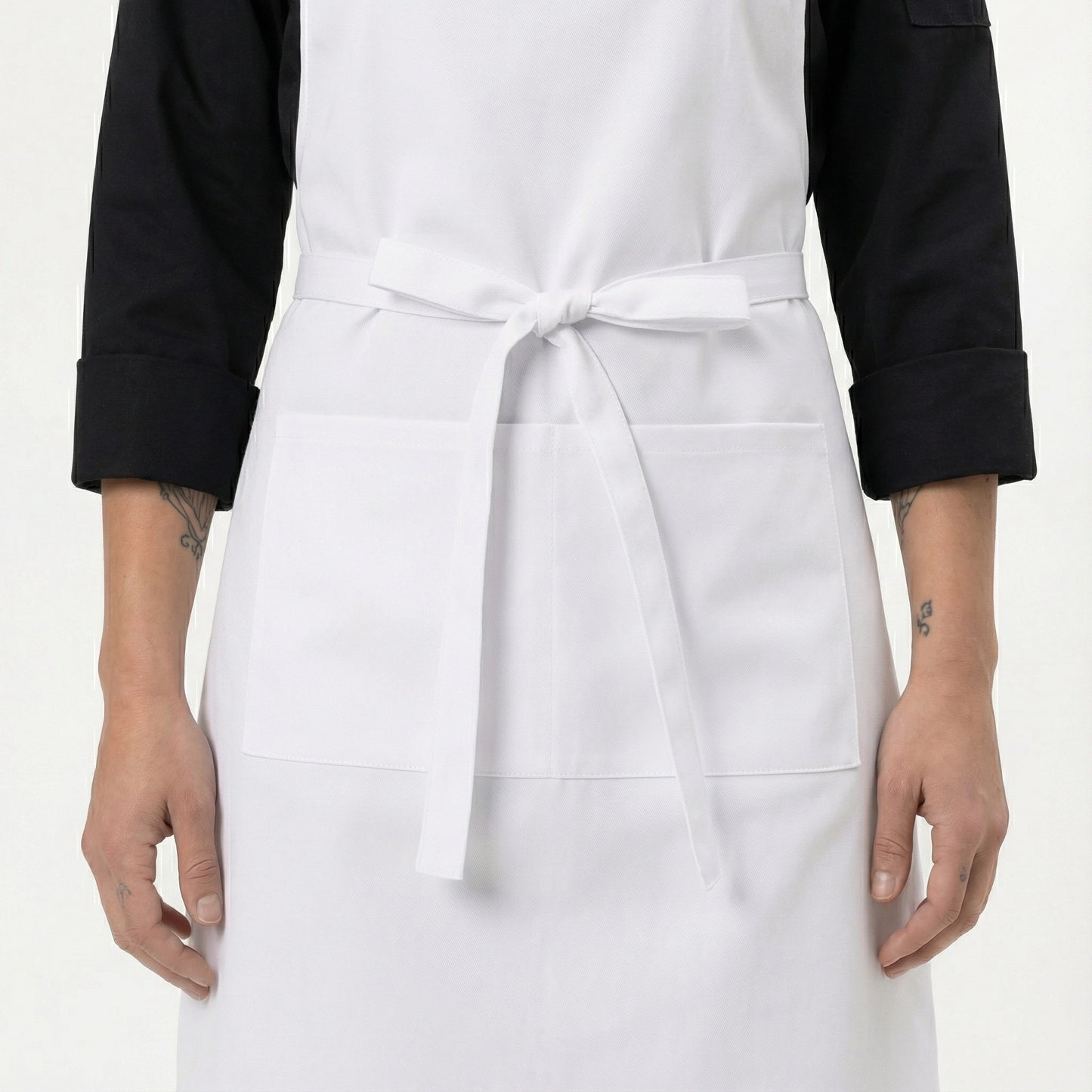 Classic Chef Apron Two Pockets - White