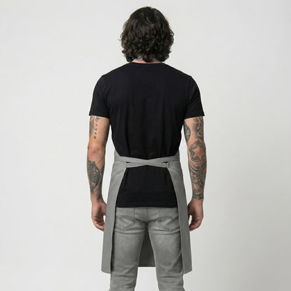 Classic Chef Apron Two Pockets - Gray